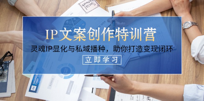 （14330期）IP文案创作特训营，灵魂IP显化与私域播种，助你打造变现闭环（14节课）-KK网创站
