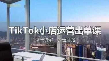 TikTok小店运营出单课，从开店选品、运营出单、发货回款，进行全流程讲解-KK网创站