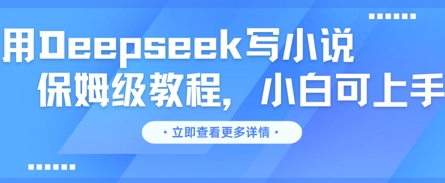 用Deepseek写小说，保姆级教程，小白可实操-KK网创站